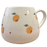 Кружка ручной работы Slowday Ceramics с абрикосами и сердечками, полуфарфор, 250 мл, превью фото 2