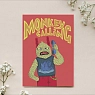 Обложка на паспорт Валя Карнавалова «Monkey calling», ПВХ, искусственная кожа, превью фото 2