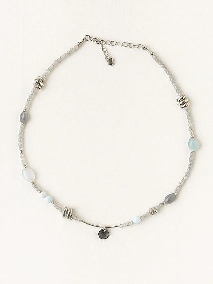 Чокер ручной работы «Nature», речной жемчуг, родированная латунь, фото 2.