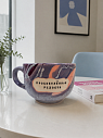 Кружка ручной работы Тата вытворяет/NF ceramics «Просветленная p***ets», керамика, 600 мл, сиреневая, превью фото 4