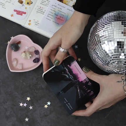 Блокнот «Встречи» в точку, 12 х 8,5 см, 30 листов, фиолетовый, фото 5.