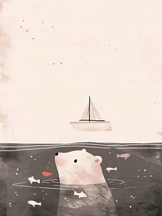 Картхолдер двойной DARI DARI «Белый мишка», экокожа