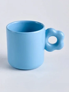 Кружка ручной работы ОХ! керамика «Цвет-ок», голубая, керамика, 350 мл