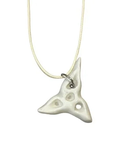 Подвеска ручной работы «‎Коралл»‎, белая, керамика