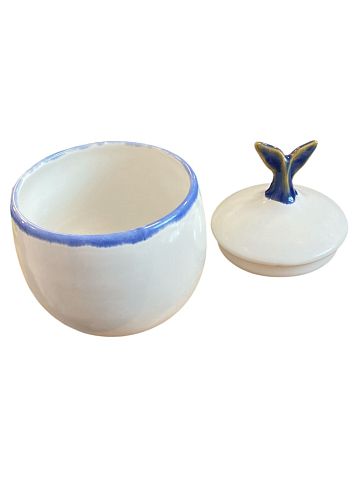 Шкатулка Молис Керамика «Хвост кита», 9 см, керамика, фото 2.