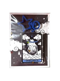 Таро-брелок Лемниската «Справедливость», акрил, двусторонний