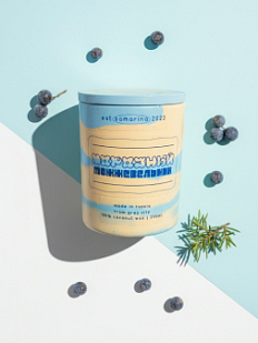 Cвеча «Морозный можжевельник», соевый воск, 150 мл