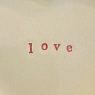 Тарелка ручной работы Ceramission в форме сердечка «Love», керамика, 14см, превью фото 2