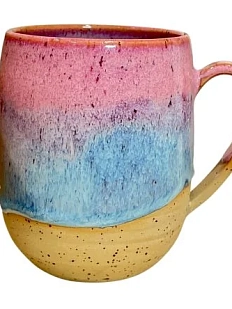 Кружка ручной работы «Рассвет», розовая, керамика, 500 мл