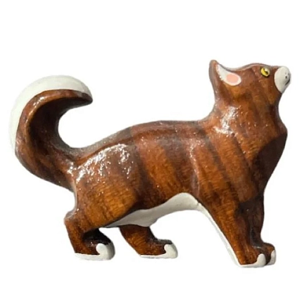 Брошь «Сиамский кот» белый, фото 1.