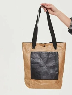 Сумка Ranzel Bags «Monty Kraft», тайвек, песочная