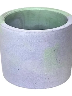 Кашпо Детали решают «Средняя деталь», бетонное, мятно-голубой