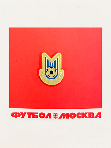 Металлический значок 2ФМ, синий, фото 1.