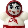 Брошь ручной работы «Неваляшка», фарфор, превью фото 2