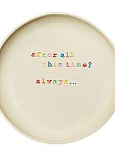 Тарелка ручной работы «After all this time?», керамика