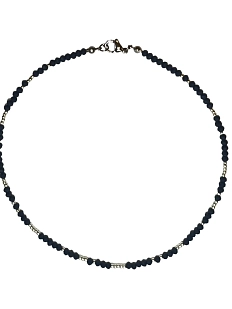 Чокер ручной работы, японский бисер, чёрный