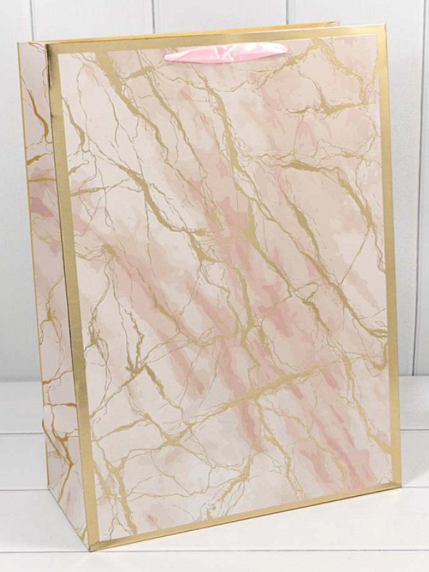 Пакет подарочный «Мрамор», 32х45 см, фото 4.