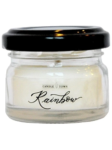 Cвеча «Rainbow», соевый воск, хлопковый фитиль, 25 мл