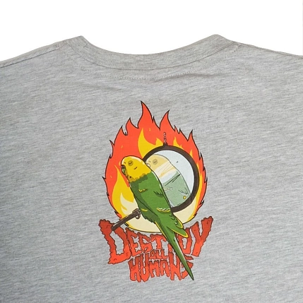 Футболка Barking Store «Попзилла», М жен., серый, фото 2.