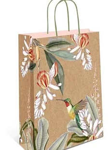 Пакет подарочный Райские птички, в ассортименте