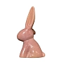 Статуэтка ручной работы Ручная глина «Кролик», розовая, керамика, превью фото 3