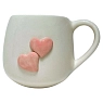 Кружка ручной работы Катя Вебер с сердечком, белая, керамика, 250 мл, превью фото 4