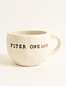 Кружка ручной работы с надписью «Piter one love», керамика, 350 мл, превью фото 1