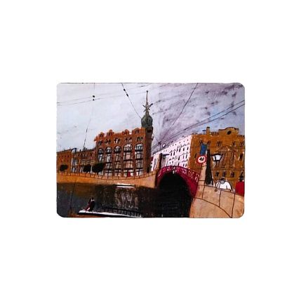 Магнит «Красный мост», фото 1.