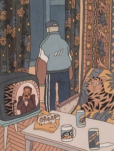 Открытка Валя Карнавалова «Гопник», А6, односторонняя