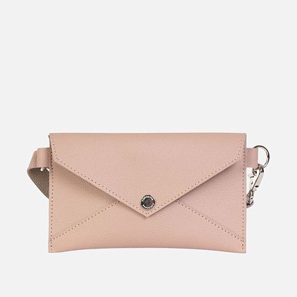 Сумка-конверт Kokosina bags, искусственная кожа, нежно-розовый, фото 1.