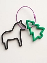 Брелок, обвес на сумку DARI DARI «Лошадка с ёлочкой», чёрный, 6 см, превью фото 1