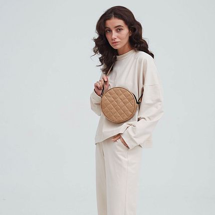 Сумка Ranzel Bags «Lima Kraft», крафт, тайвек, бежевая, фото 4.