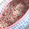 Косметичка ручной работы АМИ (Ami lé sac) «Bebesss», голубая клетка, превью фото 5