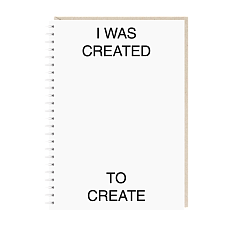 Ежедневник «I was created to create», А5
