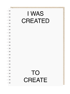 Ежедневник «I was created to create», А5