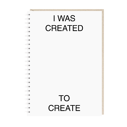 Ежедневник «I was created to create», А5, фото 1.