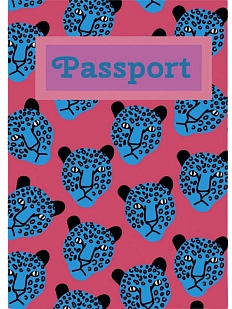 Обложка на паспорт Валя Карнавалова «Леопарды», ПВХ, искусственная кожа