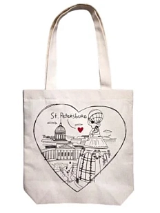 Шоппер «Дом Зингера», белый