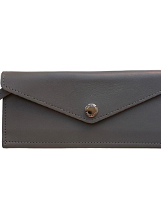 Cкладной кошелёк визитница ручной работы, Kokosina bags, натуральная кожа, хаки