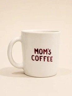 Кружка ручной работы ММ керамика, «Mоm's coffee», 450 мл