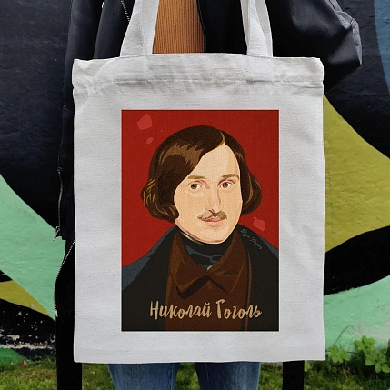 Сумка шоппер «Гоголь», белый, фото 3.
