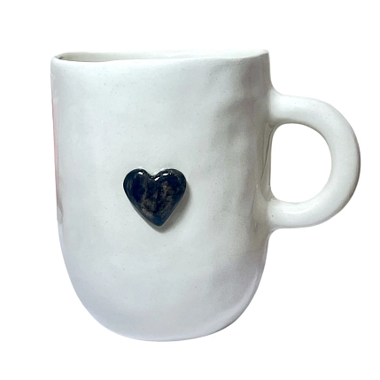 Кружка ручной работы Катя Вебер с надписью «Ведьма», белая, керамика, 350 мл, фото 3.