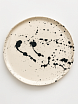 Тарелка ручной работы «Брызги», керамика, 21 см, превью фото 1