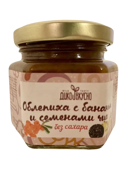 Десерт «Облепиха с Бананом и семенами чиа», 100 гр, фото 1.