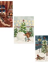 Набор уютных открыток на Новый год №1, 3 шт.