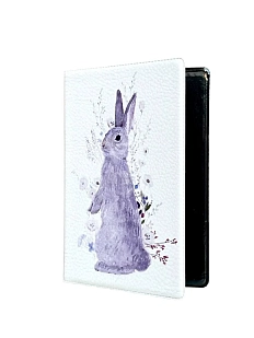 Обложка на паспорт DARI DARI «Зайчик», мягкий кожзам