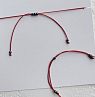 Браслет с золотистой звездочкой mini на красной нити, превью фото 3