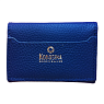 Cкладной кошелек-визитница ручной работы, Kokosina bags, натуральная кожа, синий, превью фото 3
