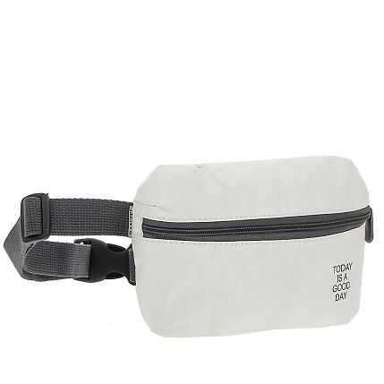 Поясная сумка Ranzel Bags «Dirox White», тайвек, белая, фото 2.