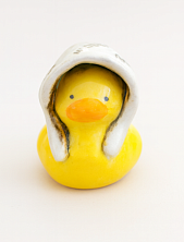 Керамическая фигурка Уточка с надписями «Любовь» в шляпе, 7 см